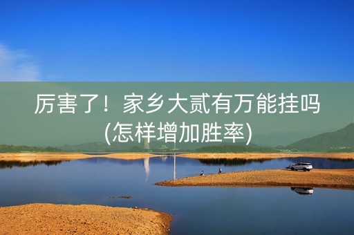 厉害了！家乡大贰有万能挂吗(怎样增加胜率)
