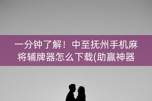 一分钟了解！中至抚州手机麻将辅牌器怎么下载(助赢神器)