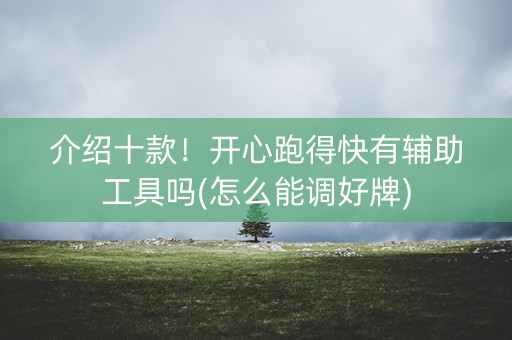 介绍十款！开心跑得快有辅助工具吗(怎么能调好牌)