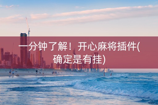 一分钟了解！开心麻将插件(确定是有挂)