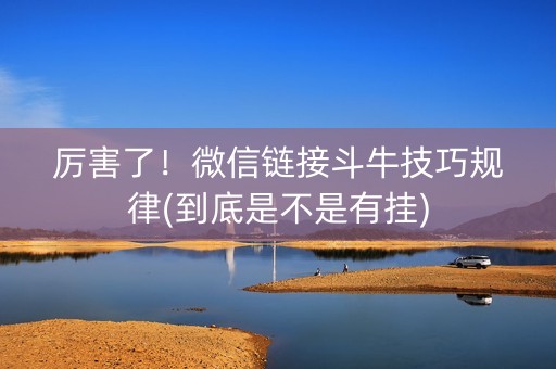 厉害了！微信链接斗牛技巧规律(到底是不是有挂)