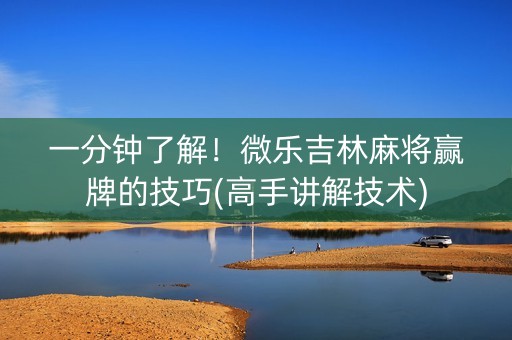一分钟了解！微乐吉林麻将赢牌的技巧(高手讲解技术)