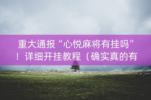 重大通报“心悦麻将有挂吗”！详细开挂教程（确实真的有挂)-抖音