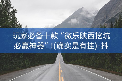 玩家必备十款“微乐陕西挖坑必赢神器”!(确实是有挂)-抖音