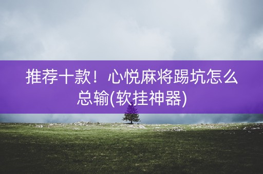推荐十款！心悦麻将踢坑怎么总输(软挂神器)