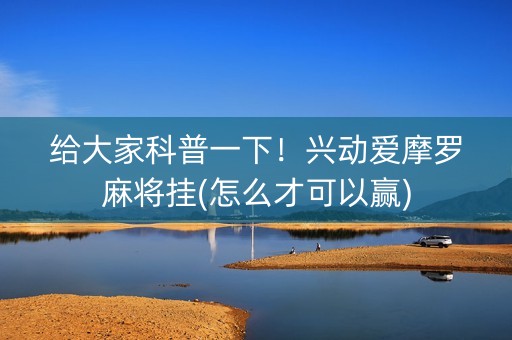 给大家科普一下！兴动爱摩罗麻将挂(怎么才可以赢)