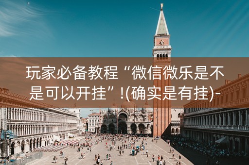 玩家必备教程“微信微乐是不是可以开挂”!(确实是有挂)-抖音