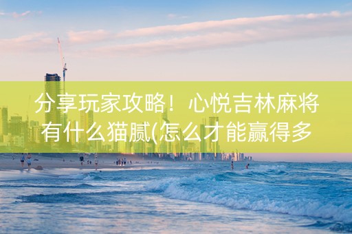 分享玩家攻略！心悦吉林麻将有什么猫腻(怎么才能赢得多)