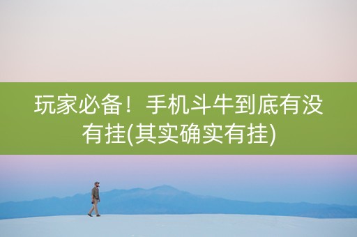 玩家必备！手机斗牛到底有没有挂(其实确实有挂)