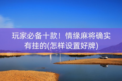 玩家必备十款！情缘麻将确实有挂的(怎样设置好牌)
