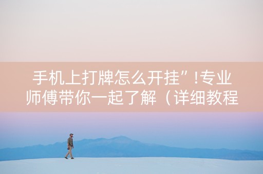 手机上打牌怎么开挂”!专业师傅带你一起了解（详细教程）-抖音