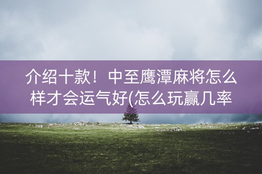 介绍十款！中至鹰潭麻将怎么样才会运气好(怎么玩赢几率大)