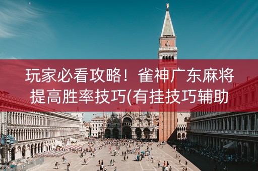 玩家必看攻略！雀神广东麻将提高胜率技巧(有挂技巧辅助器)