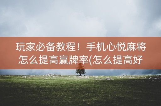 玩家必备教程！手机心悦麻将怎么提高赢牌率(怎么提高好牌率)