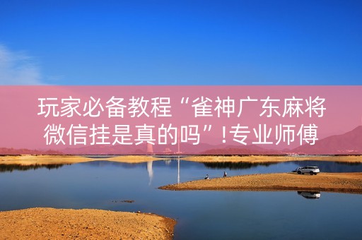 玩家必备教程“雀神广东麻将微信挂是真的吗”!专业师傅带你一起了解（详细教程）-抖音