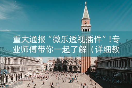 重大通报“微乐透视插件”!专业师傅带你一起了解（详细教程）-抖音