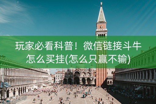 玩家必看科普！微信链接斗牛怎么买挂(怎么只赢不输)