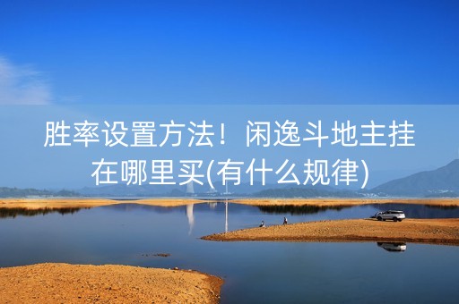 胜率设置方法！闲逸斗地主挂在哪里买(有什么规律)
