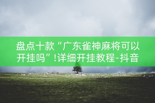 盘点十款“广东雀神麻将可以开挂吗”!详细开挂教程-抖音