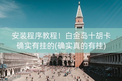 安装程序教程！白金岛十胡卡确实有挂的(确实真的有挂)