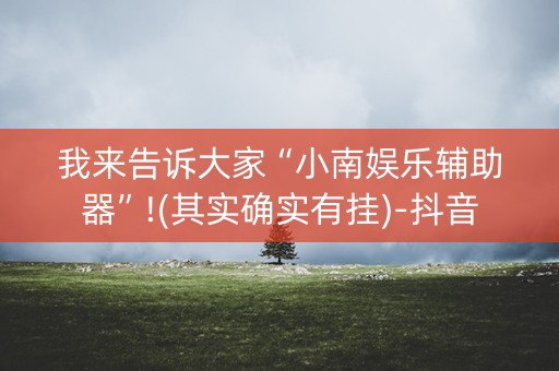 我来告诉大家“小南娱乐辅助器”!(其实确实有挂)-抖音