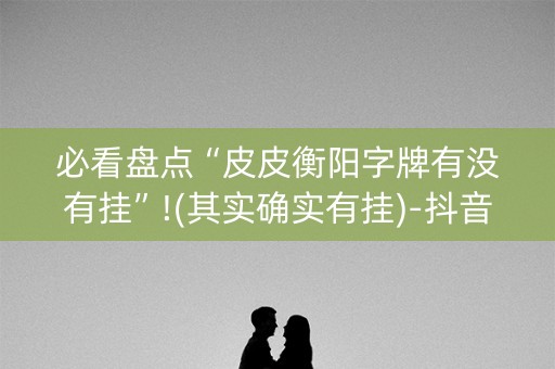 必看盘点“皮皮衡阳字牌有没有挂”!(其实确实有挂)-抖音