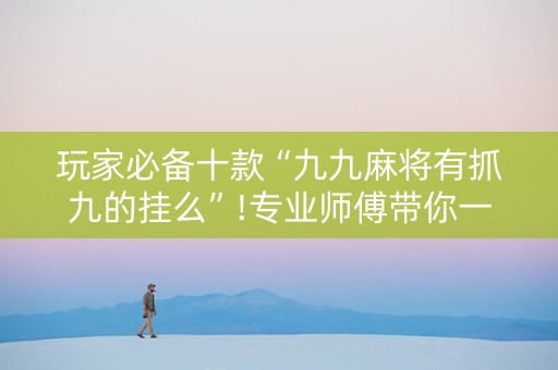 玩家必备十款“九九麻将有抓九的挂么”!专业师傅带你一起了解（详细教程）-抖音