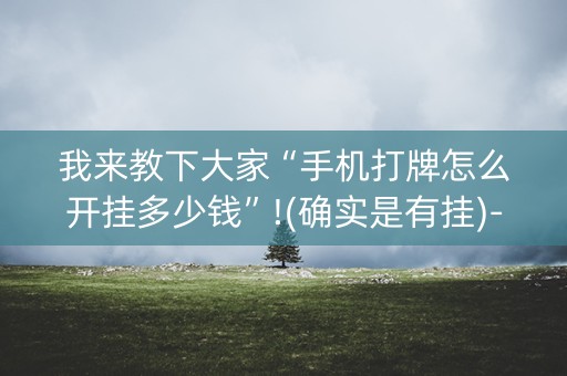 我来教下大家“手机打牌怎么开挂多少钱”!(确实是有挂)-抖音