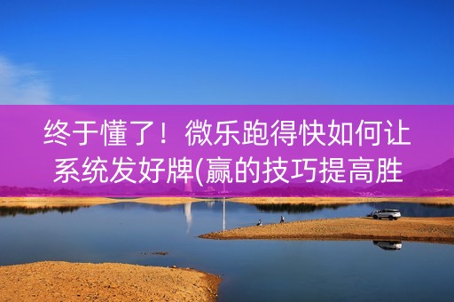 终于懂了！微乐跑得快如何让系统发好牌(赢的技巧提高胜率)