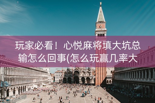 玩家必看！心悦麻将填大坑总输怎么回事(怎么玩赢几率大)