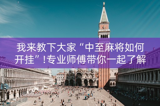 我来教下大家“中至麻将如何开挂”!专业师傅带你一起了解（详细教程）-抖音
