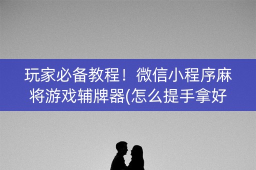 玩家必备教程！微信小程序麻将游戏辅牌器(怎么提手拿好牌)