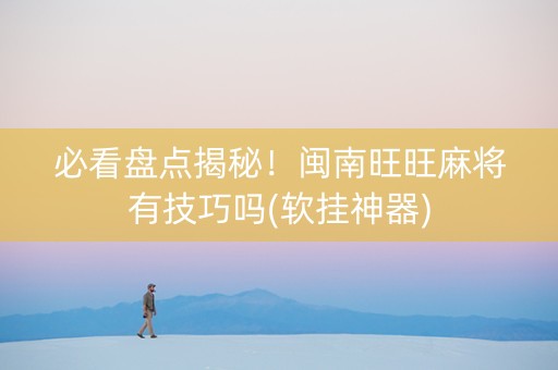 必看盘点揭秘！闽南旺旺麻将有技巧吗(软挂神器)