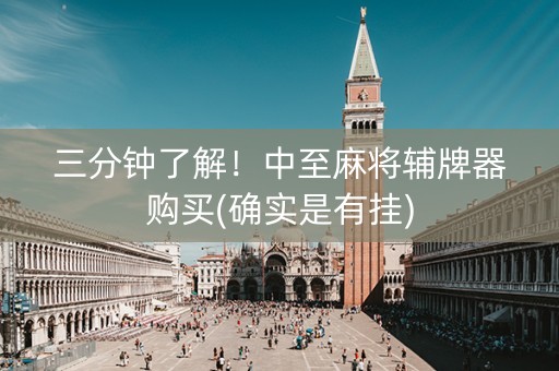 三分钟了解！中至麻将辅牌器购买(确实是有挂)