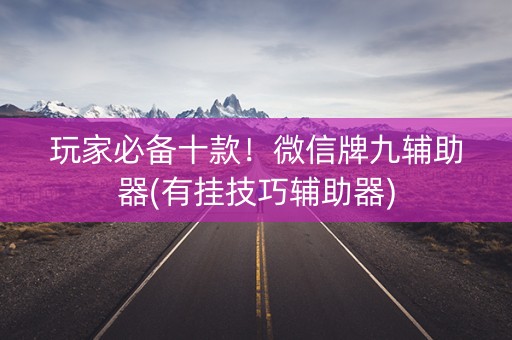 玩家必备十款！微信牌九辅助器(有挂技巧辅助器)