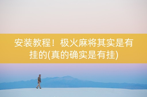 安装教程！极火麻将其实是有挂的(真的确实是有挂)