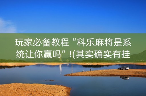 玩家必备教程“科乐麻将是系统让你赢吗”!(其实确实有挂)-抖音
