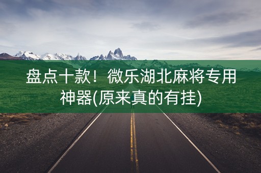 盘点十款！微乐湖北麻将专用神器(原来真的有挂)