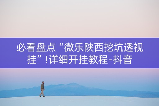 必看盘点“微乐陕西挖坑透视挂”!详细开挂教程-抖音