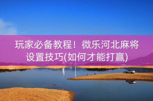 玩家必备教程！微乐河北麻将设置技巧(如何才能打赢)