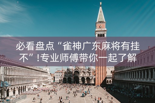 必看盘点“雀神广东麻将有挂不”!专业师傅带你一起了解（详细教程）-抖音