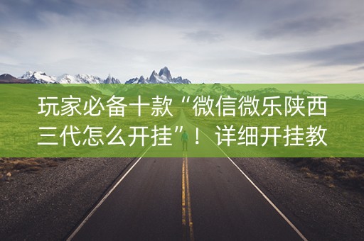 玩家必备十款“微信微乐陕西三代怎么开挂”！详细开挂教程（确实真的有挂)-抖音
