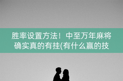 胜率设置方法！中至万年麻将确实真的有挂(有什么赢的技巧)