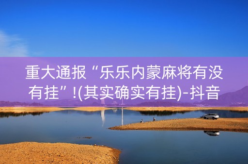 重大通报“乐乐内蒙麻将有没有挂”!(其实确实有挂)-抖音
