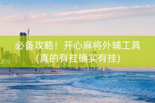 必备攻略！开心麻将外辅工具(真的有挂确实有挂)
