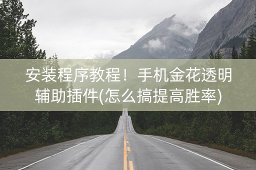 安装程序教程！手机金花透明辅助插件(怎么搞提高胜率)