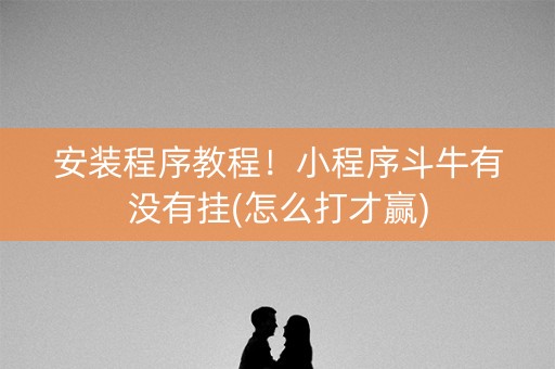 安装程序教程！小程序斗牛有没有挂(怎么打才赢)