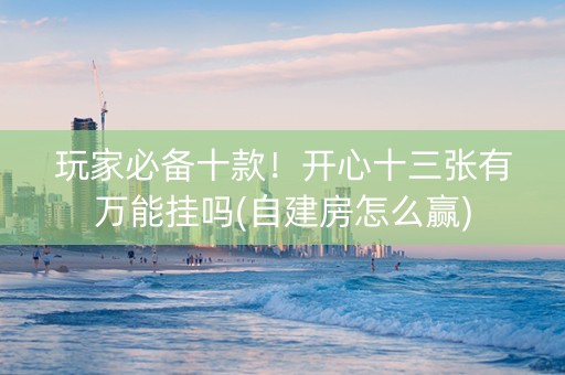 玩家必备十款！开心十三张有万能挂吗(自建房怎么赢)