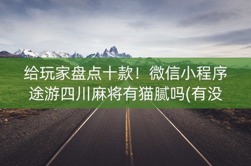 给玩家盘点十款！微信小程序途游四川麻将有猫腻吗(有没有技巧)