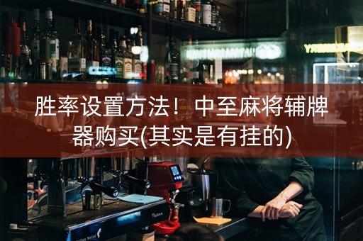 胜率设置方法！中至麻将辅牌器购买(其实是有挂的)